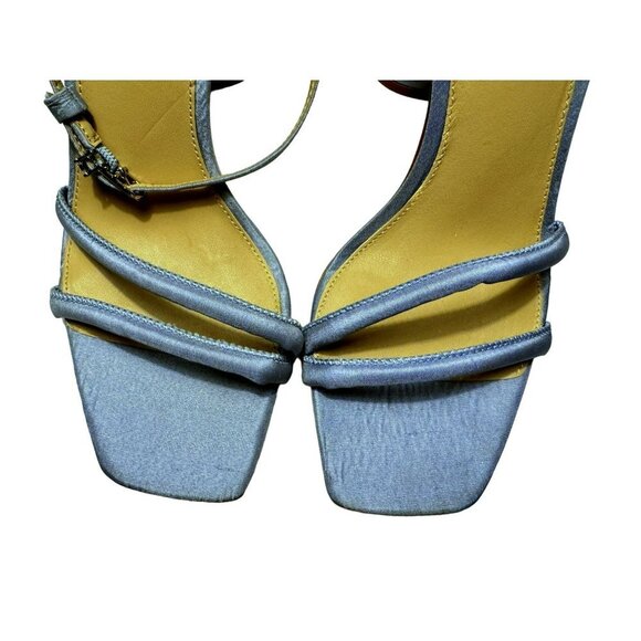 Sam Edelman Women's Kia Olso Blue Satin Block Heel Sandals Sz 9 Strappy NEW - Picture 8 of 11